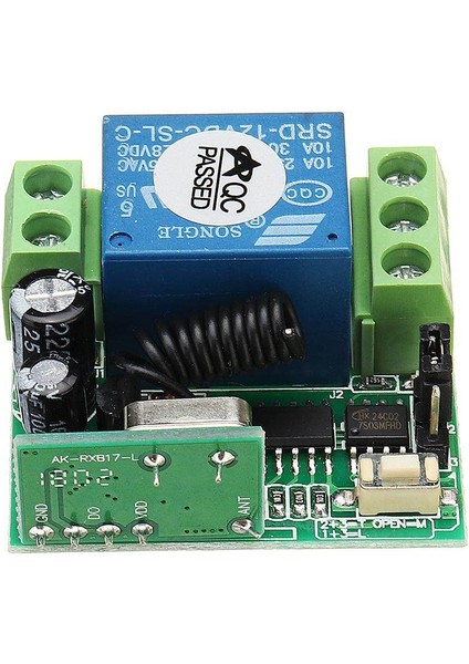 433MHZ 12V Tek Kanallı Öğrenme Kodu Denetleyici Erişim Kontrolü Uzaktan Kumanda Anahtarı 2 Düğme Verici ile (Yurt Dışından) fırsatları