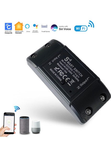 Wifi Akıllı Işık Anahtarı Cozylife Life App Kablosuz Wifi Akıllı Kesici LED Işık Alexa ile Uzaktan Kumanda Google Akıllı Ev Siri ile Ses Kontrolü (Yurt Dışından)