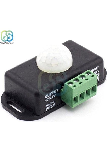 Otomatik Ayarlama Pır Hareket Sensörü Anahtarı Işık Anahtarı Dc 12V 24V 8A Ir Kızılötesi LED Şerit Işık Lambası (Yurt Dışından)