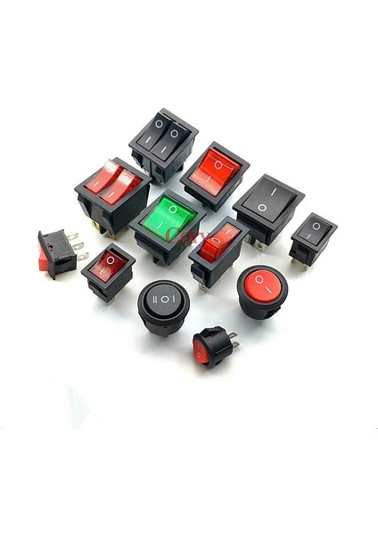 Adet Spst 2/3/4/6pın On/off Yuvarlak/kare Tekne Rocker Anahtarı Güç Anahtarı Kcd Czyc (Yurt Dışından) fiyatları