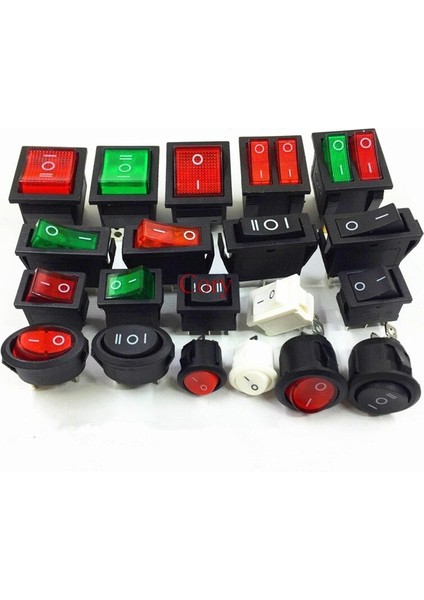 Adet Spst 2/3/4/6pın On/off Yuvarlak/kare Tekne Rocker Anahtarı Güç Anahtarı Kcd Czyc (Yurt Dışından) modelleri