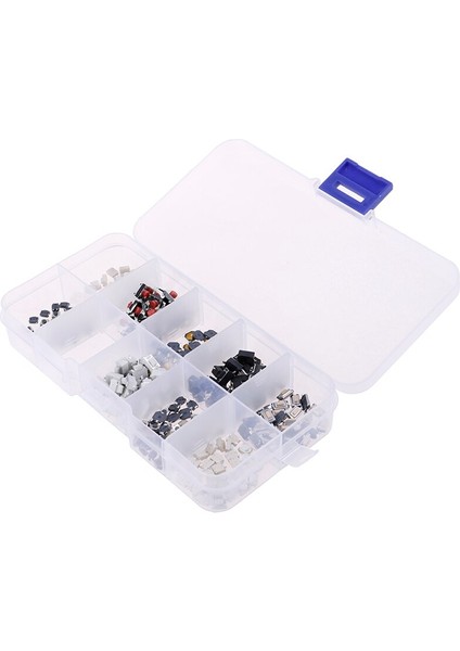 Karışık Dokunsal Dokunmatik Anahtarı Kiti Araba Uzaktan Kumanda Düğmesi Mikro Anahtarı Elektronik Ürünler Için Basmalı Anahtarlar 250 Adet Kutusu ile (Yurt Dışından) indirimleri