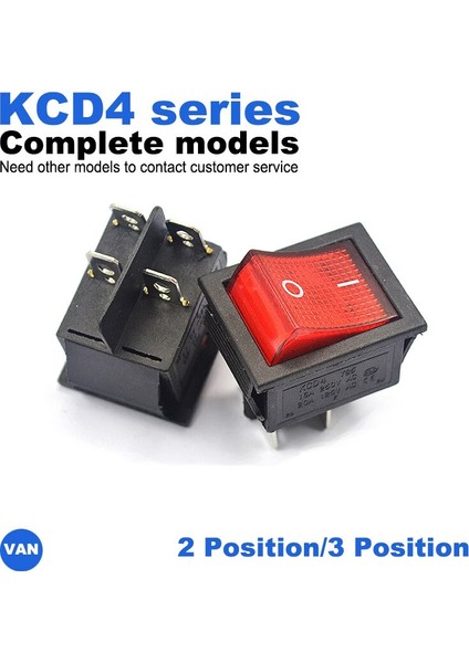 Kcd4 Rocker Anahtarı On-Off 2/3 Pozisyon 4 Pin / 6 Pin Işık Güç Anahtarlı Elektrikli Ekipman 16A 250VAC (Yurt Dışından) fırsatları
