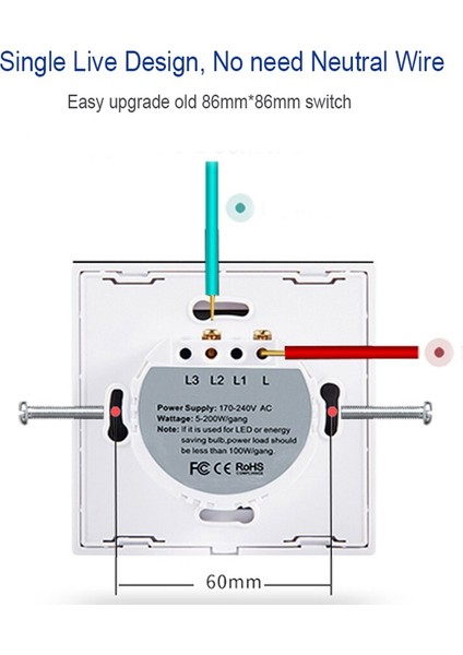 Eruiklink Ab/ingıltere Standart Lüks Duvar Dokunmatik Sensör Anahtarı, Duvar Işık Dokunmatik Anahtarı, Kristal Cam Dokunmatik Ekran Işık Anahtarı (Yurt Dışından) fırsatları