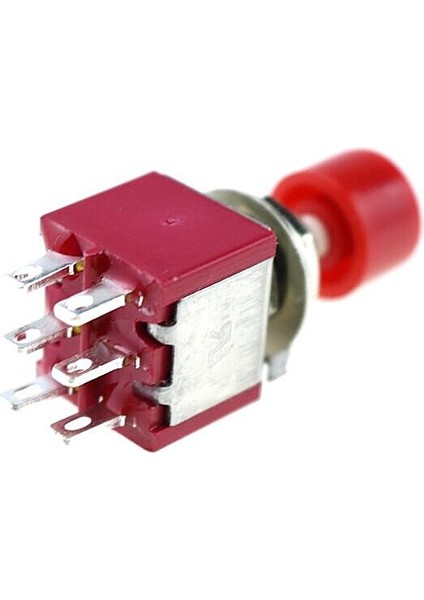 Ac 2A/250V 5A/120V 6 Pin Dpdt Anlık Basmalı Düğme Anahtarı 6mm 15/64 (Yurt Dışından)