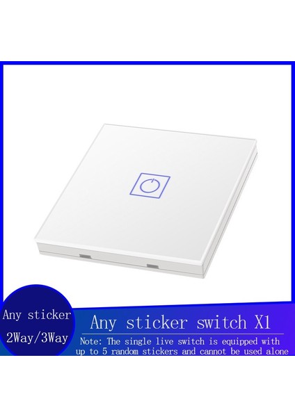 Keka Duvar Dokunmatik Akıllı Uzaktan Kumandalı Anahtar Ab Standardı Evrensel Temperli Cam Anahtarı 1/2/3gang 1 Yollu Herhangi Bir Etiket Anahtarı Ac 220 (Yurt Dışından)