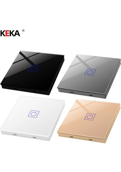 Keka Duvar Dokunmatik Akıllı Uzaktan Kumandalı Anahtar Ab Standardı Evrensel Temperli Cam Anahtarı 1/2/3gang 1 Yollu Herhangi Bir Etiket Anahtarı Ac 220 (Yurt Dışından) fiyatları