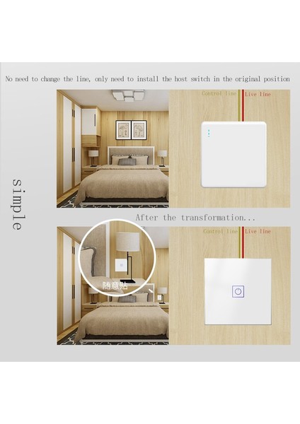 Keka Duvar Dokunmatik Akıllı Uzaktan Kumandalı Anahtar Ab Standardı Evrensel Temperli Cam Anahtarı 1/2/3gang 1 Yollu Herhangi Bir Etiket Anahtarı Ac 220 (Yurt Dışından) fırsatları