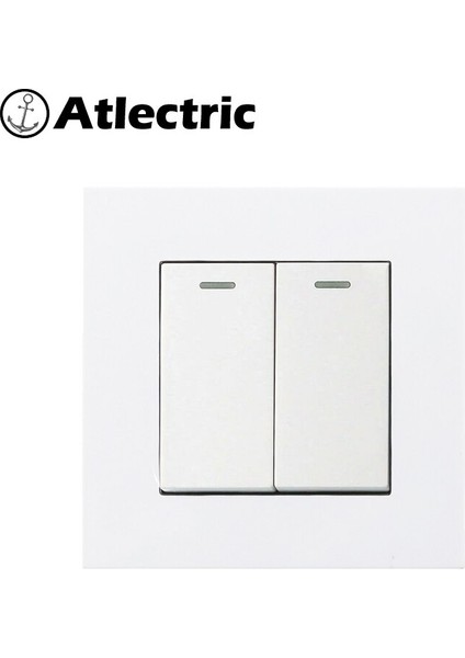 Atlectric Işık Düğmesi Anahtarı 1 2 3 4 Çete Düğmesi Duvar Anahtarı Açık/kapalı Plastik Panel Floresan Gösterge Lambası Anahtarı (Yurt Dışından) fırsatları