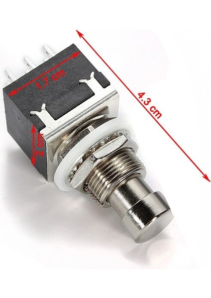 Yeni Dayanıklı Siyah Otomatik 3pdt 9pin Pedal Elektro Gitar Efektleri Pedalı Ayak Anahtarları Gerçek Bypass Promosyon (Yurt Dışından) indirimleri