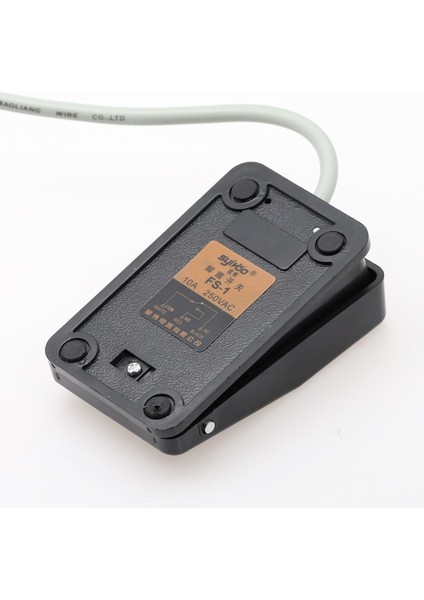 Adet Siyah Kendinden Sıfırlama Spdt Kaymaz Metal Anlık Elektrik Ayak Pedalı Basmalı Düğme Anahtarı Fs-1 (Yurt Dışından) modelleri