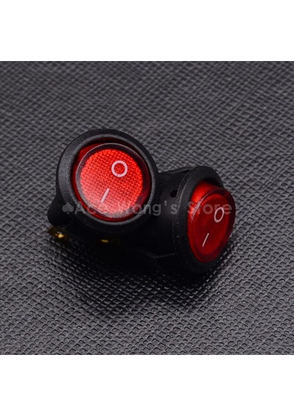 5pcs Kırmızı Işık On-Off Spst Rocker Anahtarı 6A/250V Ac (Yurt Dışından)