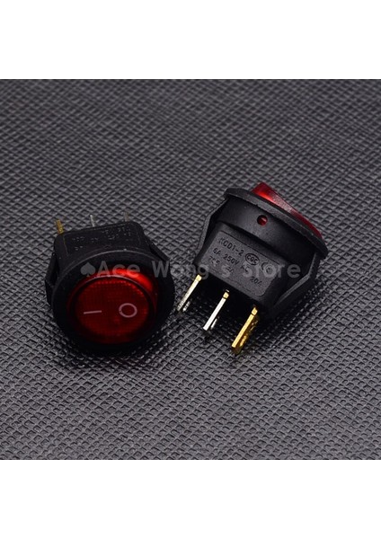 5pcs Kırmızı Işık On-Off Spst Rocker Anahtarı 6A/250V Ac (Yurt Dışından) modelleri