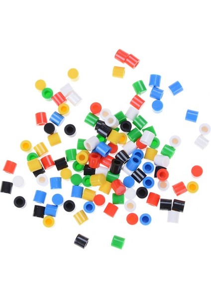 Dokunsal Düğme Kapakları Plastik Kap Şapka 6*6 Dokunsal Basmalı Düğme Anahtarı Kapak 20 Adet/grup Rastgele Renk (Yurt Dışından) fiyatları