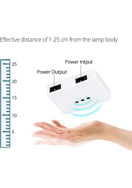 LED Sensör Anahtarı El Dalga Kısılabilir Anahtar Dc 5-24V El Süpürme Dimmerler 5A Akıllı Anahtar LED Şerit Dıy Mutfak Dolap Işıkları (Yurt Dışından)