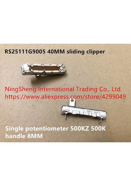 Orijinal Yeni 100% Ithalat RS25111G9005 40MM Sürgülü Kesme Makinesi Tek Potansiyometre 500KZ 500K Kolu 8mm (Anahtar) (Yurt Dışından) fiyatları