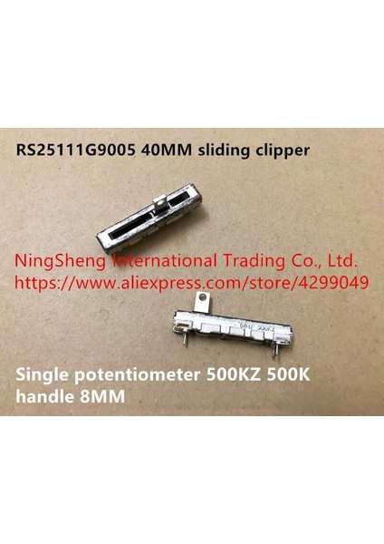 Orijinal Yeni 100% Ithalat RS25111G9005 40MM Sürgülü Kesme Makinesi Tek Potansiyometre 500KZ 500K Kolu 8mm (Anahtar) (Yurt Dışından) modelleri