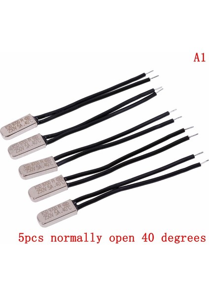 5 Adet/grup KSD9700 250 V 5A 40 ~ 60 Derece Bimetal Disk Sıcaklık Anahtarı Normal Kapalı Kapalı Termostat Termal Koruyucu (Yurt Dışından)