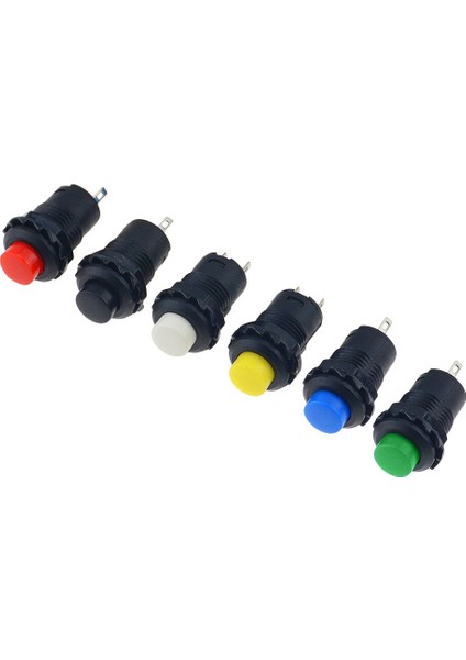 6 Adet DS-427 Anlık Buton Anahtarları 12MM Açma-Kapama Basmalı Düğme Anahtarı 3A 125VAC 1.5A 250VAC Kendini Sıfırlama 6 Renk DS427 (Yurt Dışından) modelleri