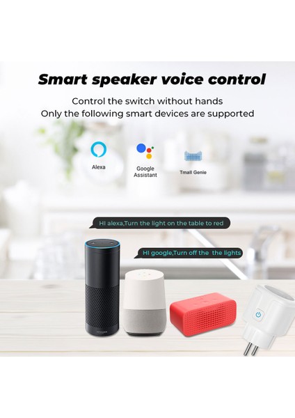 Smatrul - Wifi Soketi - Güç Monitörü - 16A/20A Priz - 100-240V Fiş - Alexa/ Google Home Için (Yurt Dışından)