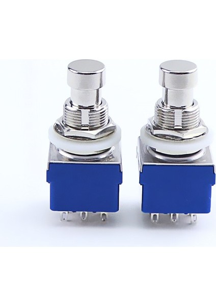 9-Pin 3pdt Gitar Efektleri Pedal Kutusu Stomp Ayak Metal Anahtarı Gerçek Bypass Sıcak Satış Mavi (Yurt Dışından) fiyatları