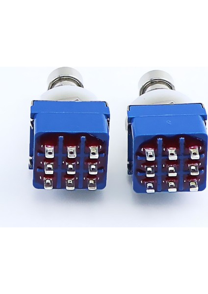 9-Pin 3pdt Gitar Efektleri Pedal Kutusu Stomp Ayak Metal Anahtarı Gerçek Bypass Sıcak Satış Mavi (Yurt Dışından) modelleri