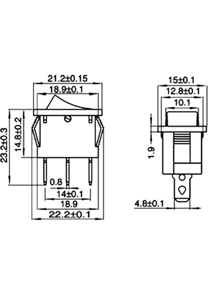 5 Adet/grup Kcd1 21*15MM Spst 3pın 6A 250 V Snap-In Açma Kapama Anahtarı Pozisyon Yapış Tekne Rocker Anahtarı Bakır Ayaklar (Yurt Dışından) indirimleri