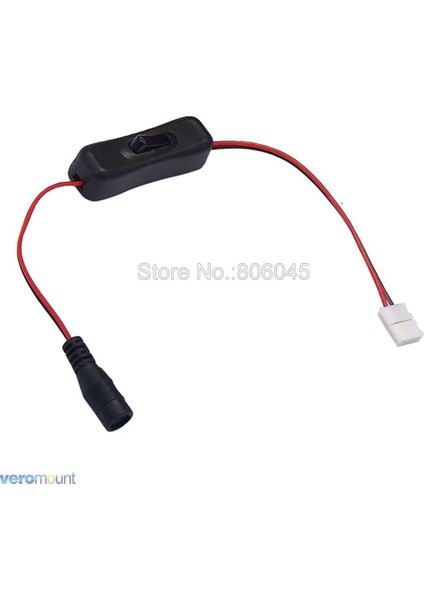 Açma/kapama Anahtarı Dişi Güç Kablosu Dc 5.5x2.1mm ve 8mm / 10MM Kolay Lehimsiz Geçmeli Konnektör 12V 24V LED Şerit Işık (Yurt Dışından) fırsatları