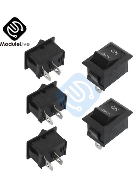 Adet 2pins 2p Snap-In On/off KCD1-101 Araba Tekne Rocker Geçiş Spst Anahtarı 125V Yeni Dıy (Yurt Dışından)