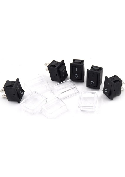 Yeni 5 Adet/grup 12 V Su Geçirmez Tekne Anahtarları 2pin On/off Dikdörtgen Su Geçirmez Rocker Anahtarı + Kapak Araba Dashboard Tekne Yüksek Kalite (Yurt Dışından)