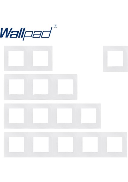 Wallpad Lüks Pc Panel Çerçevesi Beyaz Otel Paneli Dikey ve Yatay Çerçeve 1 2 3 4 5 Çerçeve Yalnızca Panel (Yurt Dışından) fiyatları