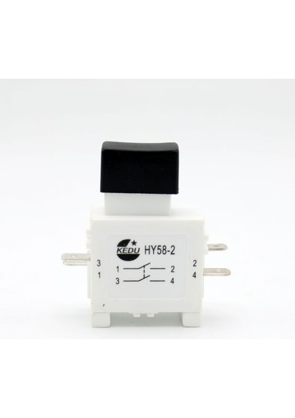 Kedu HY58-2 4 Pinli Tetik Anahtarı Açma Kapama Basmalı Düğme Anahtarları Elektrikli Elektrikli Alet Ekipmanları Için Fren ile Ac 125/250 V 16/19A (Yurt Dışından) fiyatları