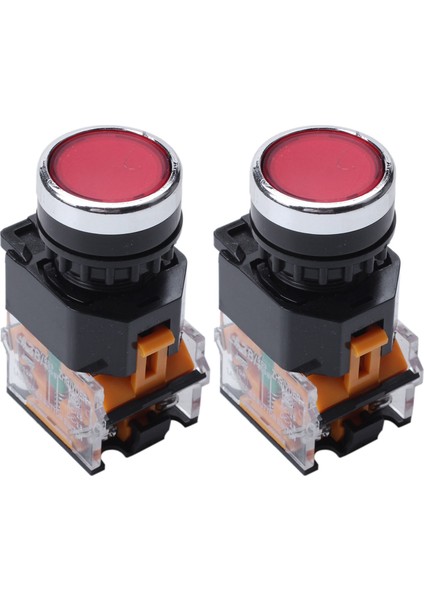 2x LA38-11/203 Basma Düğmesi Anlık Ağır Hizmet Güç Basın Anahtarı Kırmızı (Yurt Dışından) fiyatları