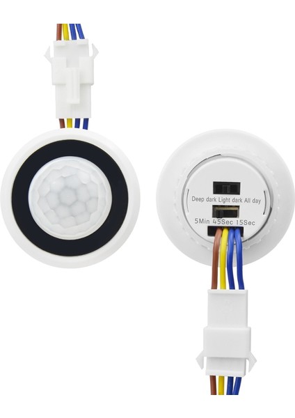 Zaman Gecikmesi Ayarlanabilir 110V-220V Son Derece Hassas Otomatik Açma/kapama Pır Kızılötesi Hareket Sensörü Anahtar Modu Işık Anahtarı (Yurt Dışından)