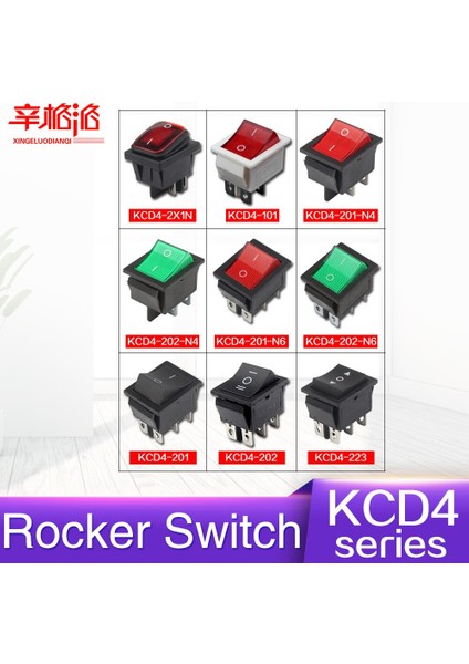 Basmalı Anahtar Kcd4 Serisi On-Off 10/15/16/20A 125/250V KCD4-2X1N/101/201/201-N/202/202-N/223 (Yurt Dışından) fiyatları