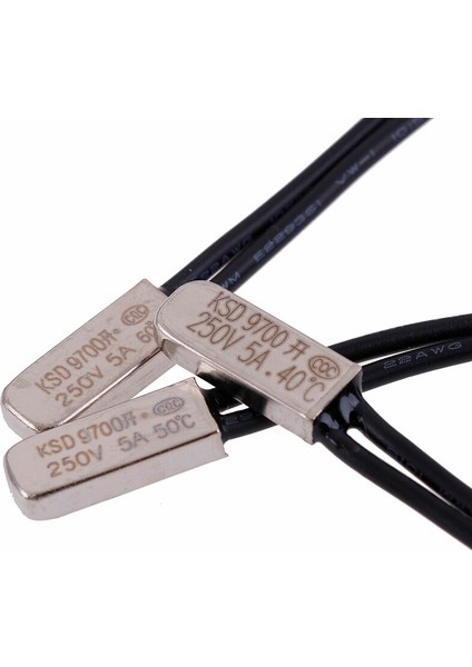 5 Adet/grup KSD9700 250 V 5A 40 ~ 60 Derece Bimetal Disk Sıcaklık Anahtarı Normal Kapalı Kapalı Termostat Termal Koruyucu (Yurt Dışından)