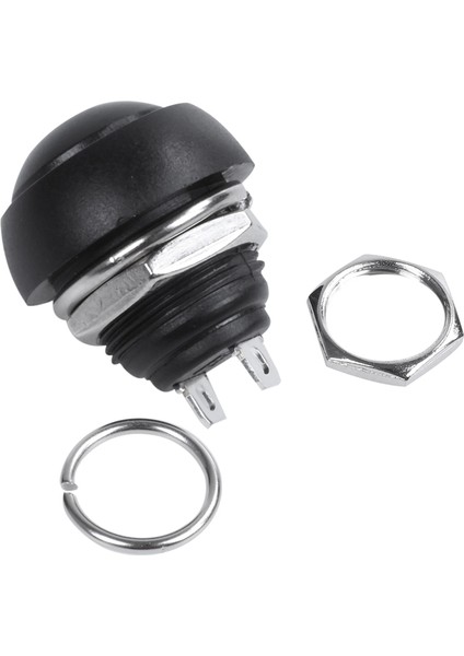 Siyah 10X Adet M4 12MM Su Geçirmez Anlık Açma/kapama Düğmesi Yuvarlak Spst Anahtarı (Yurt Dışından) fırsatları