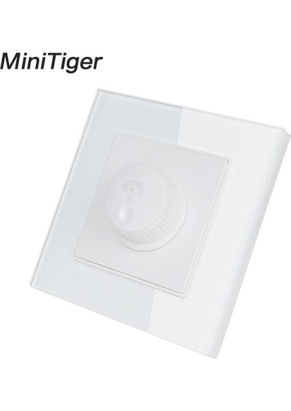 Minitiger Lamba Dimmer Regülatörü Sadece LED Ampul Lüks Kristal Cam Panel Duvar Işık Anahtarı Interruptor 16A 0 ~ 300 W (Yurt Dışından)