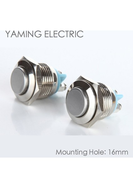 P3 Anlık Basmalı Düğme Anahtarı 16MM Paslanmaz Çelik Metal Dairesel Küçük Boyutlu Su Geçirmez Yüksek Kendini Sıfırlama (Yurt Dışından) fiyatları