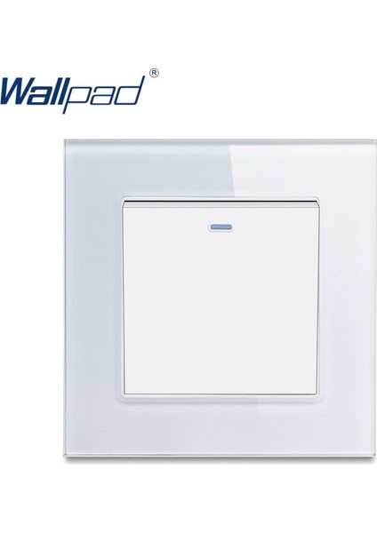 Ara Anahtar Wallpad Temperli Cam 110V-250V Ab Ingiltere Standart Floresan 1 Gang Ara Basmalı ve Kapalı Anahtarı (Yurt Dışından) fiyatları