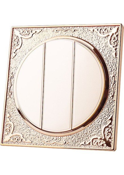 Lüks Oyma Basma Düğmesi Anahtar Priz 3GANG2WAY Duvar Işık Soketi 110V-250V 10A (Yurt Dışından) modelleri