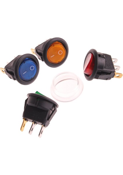 On/off Rocker Anahtarı LED Aydınlatmalı Araba Dashboard Dash Tekne Van 12V Mavi Yeşil Sarı Kırmızı (Yurt Dışından) modelleri