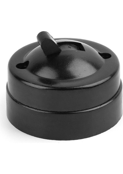 Retro Geçiş Anahtarı Düz Dairesel Işık Anahtarı Duvara Monte Tek Kontrol Işık Anahtarı 250 V 6A Elektrik Anahtarı (Yurt Dışından)