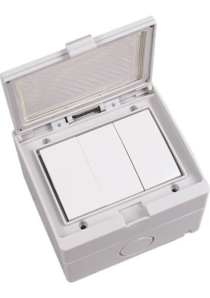 IP55 Su Geçirmez Duvar Anahtarı 3'lü 1 Yollu (Yurt Dışından) modelleri