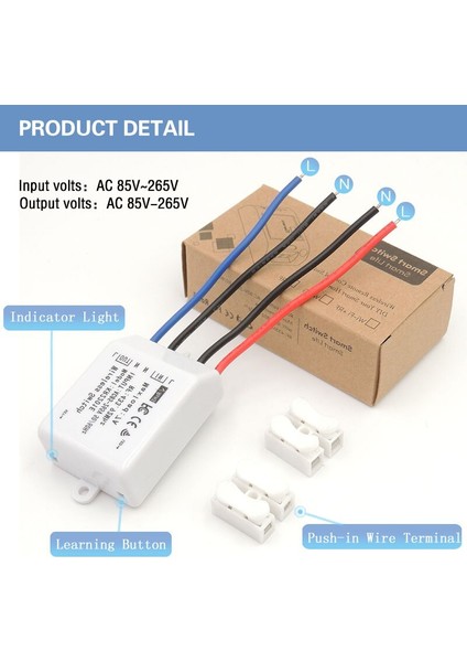 433MHZN Evrensel Kablosuz Anahtar Dıy Akıllı Lmap Aydınlatma Kontrolörü AC85V~265V Rf Röle Alıcı Kurulu ve (Yurt Dışından) modelleri