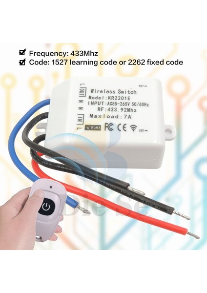 433MHZN Evrensel Kablosuz Anahtar Dıy Akıllı Lmap Aydınlatma Kontrolörü AC85V~265V Rf Röle Alıcı Kurulu ve (Yurt Dışından) indirimleri