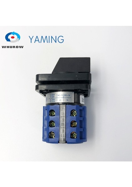Elektrik 2/3/4/6/7 Pozisyon 20A 660V 3 Kutuplu Kontrol Gümüş Kontak Döner Değiştirme Kam Anahtarı LW26-20 LW28-20 YMW26-20/3 (Yurt Dışından) modelleri
