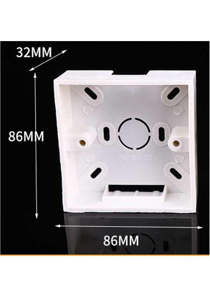 Dayfulı Harici Montaj Kutusu 86MM*86MM*34MM 86MM*86MM Için Standart Anahtarlar ve Prizler Duvar Surunun Her Konumuna Uygulanır (Yurt Dışından) indirimleri