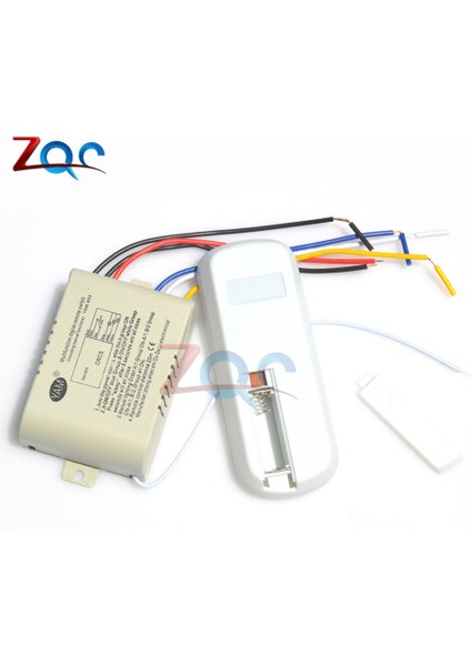 Rf Uzaktan Kumanda LED Işık Anahtarı 3 Yollu Röle 220 V 50/60Hz Dijital Kablosuz Uzaktan Kumanda Anahtarı Tavan LED Lamba Ampul (Yurt Dışından)