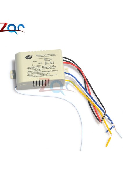 Rf Uzaktan Kumanda LED Işık Anahtarı 3 Yollu Röle 220 V 50/60Hz Dijital Kablosuz Uzaktan Kumanda Anahtarı Tavan LED Lamba Ampul (Yurt Dışından)